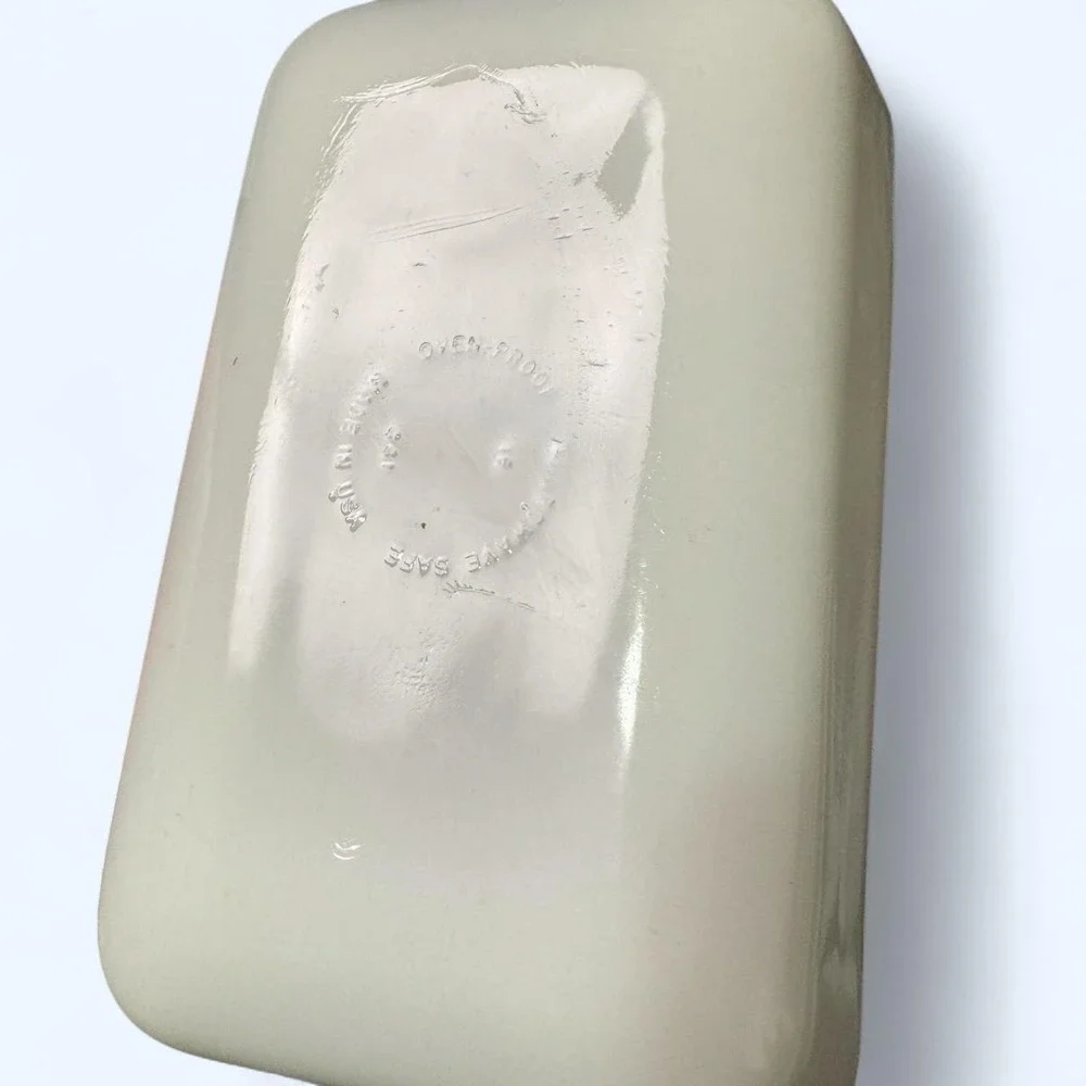 Anchor Hocking Fire-King 441 Blue Cornflower Milk Glass Loaf Pan 1 Qt Kitchen